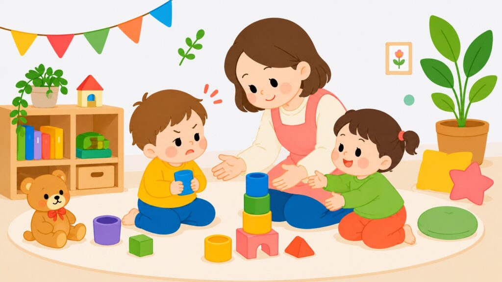3歳児のイメージを伝えるイラスト